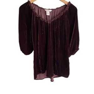 Sundance All Hours Brown Velvet Tunic